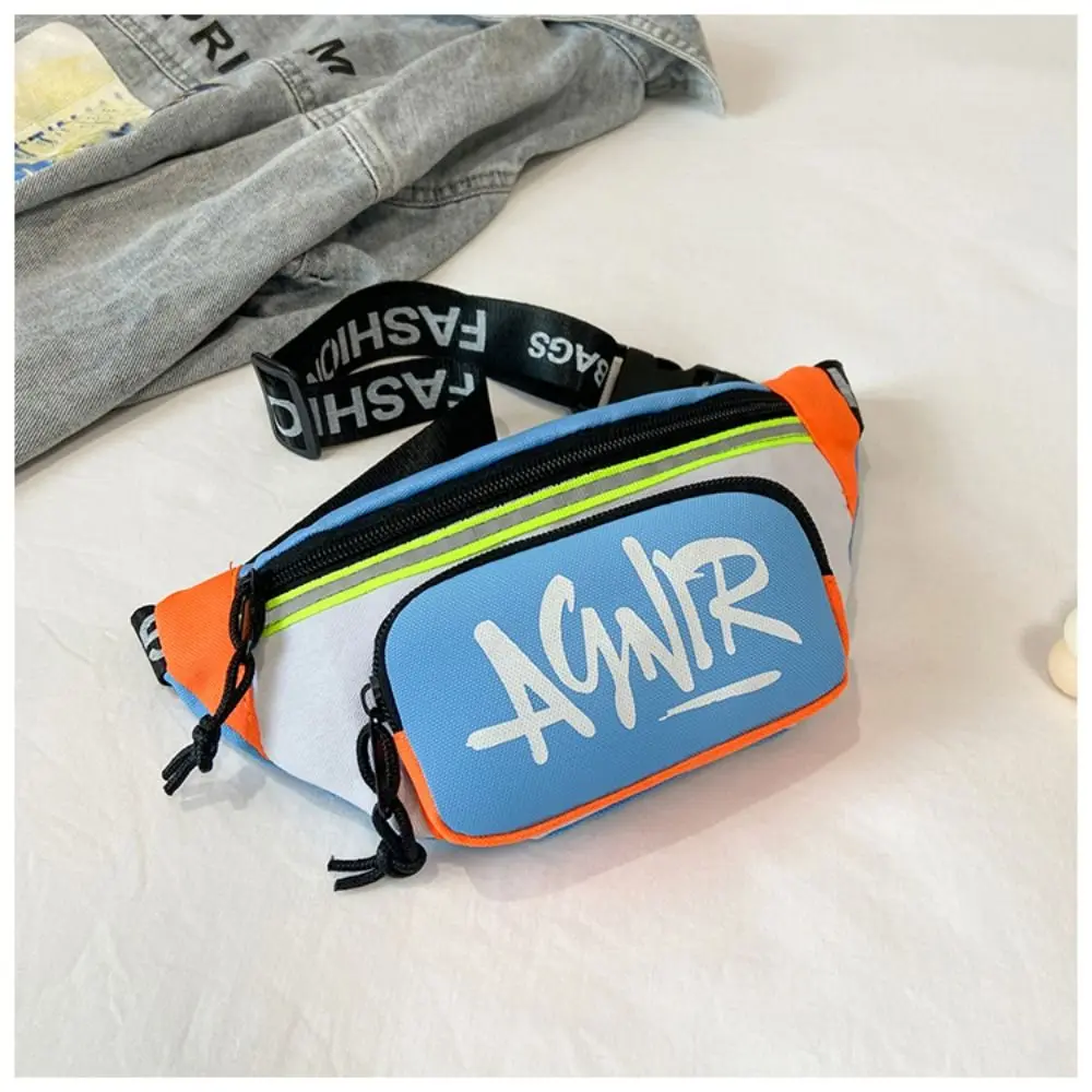 New Baby Mini Waist Bags Oxford Cute Letter Girls Boys Banana Bag Fashion Fanny Pack Kids Shoulder Crossbody Chest Belt Bags