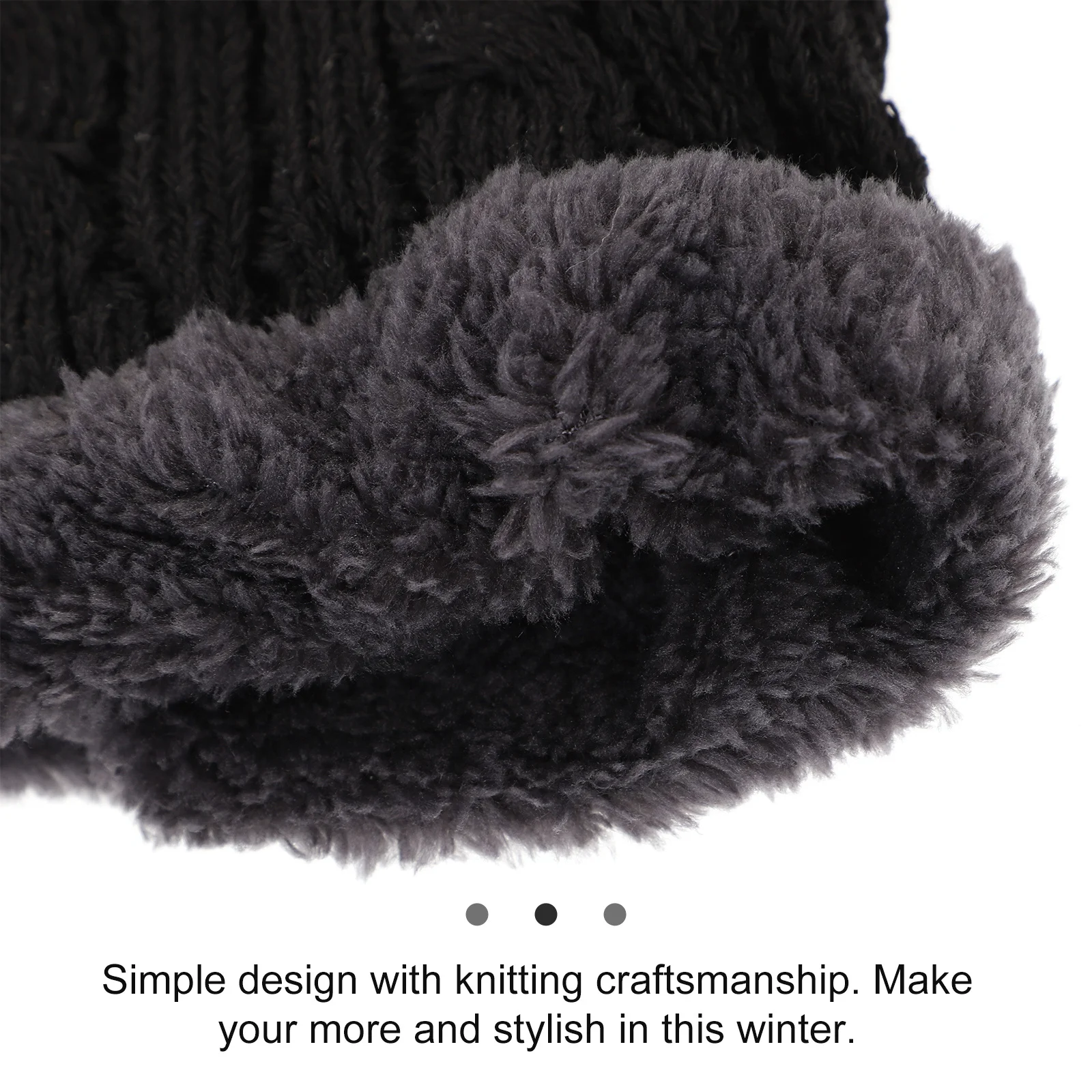 قبعة صغيرة محبوكة دافئة مع وشاح مرفق مقاس واحد قبعة شتوية لحماية الرقبة بالكامل للأنشطة الخارجية والركض على الجليد