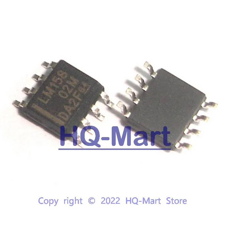 5 PCS LM158DR SOP-8 LM158 DUAL OP-AMP, 7000uV OFFSET-MAX, PDSO8, SO-8 Chip IC