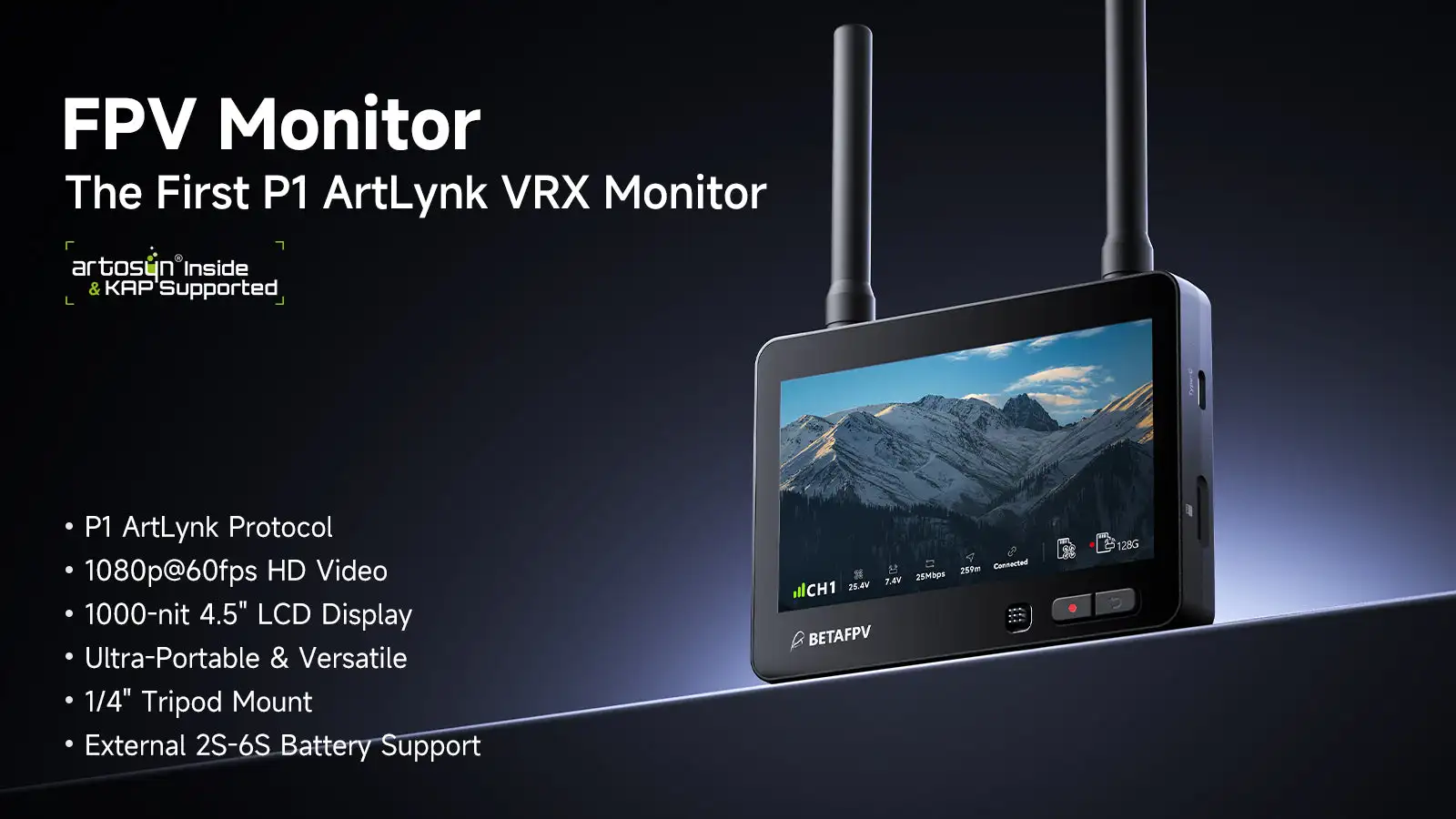 Monitor - the first P1 ArtLynk VRX monitor