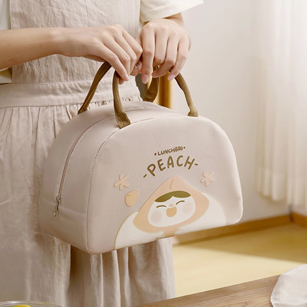 

Милый Ланч-бокс с принтом животного, Детская удобная сумка для ланча для кемпинга и путешествий