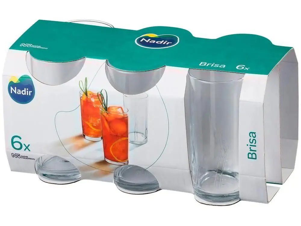 طقم أكواب زجاج نادر ، من 6 قطع