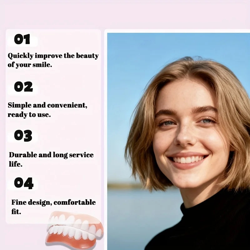 freshSoft Elastic Silicone Denture Liners, Universal Set Comfort Teeth Kit for Adults ck848