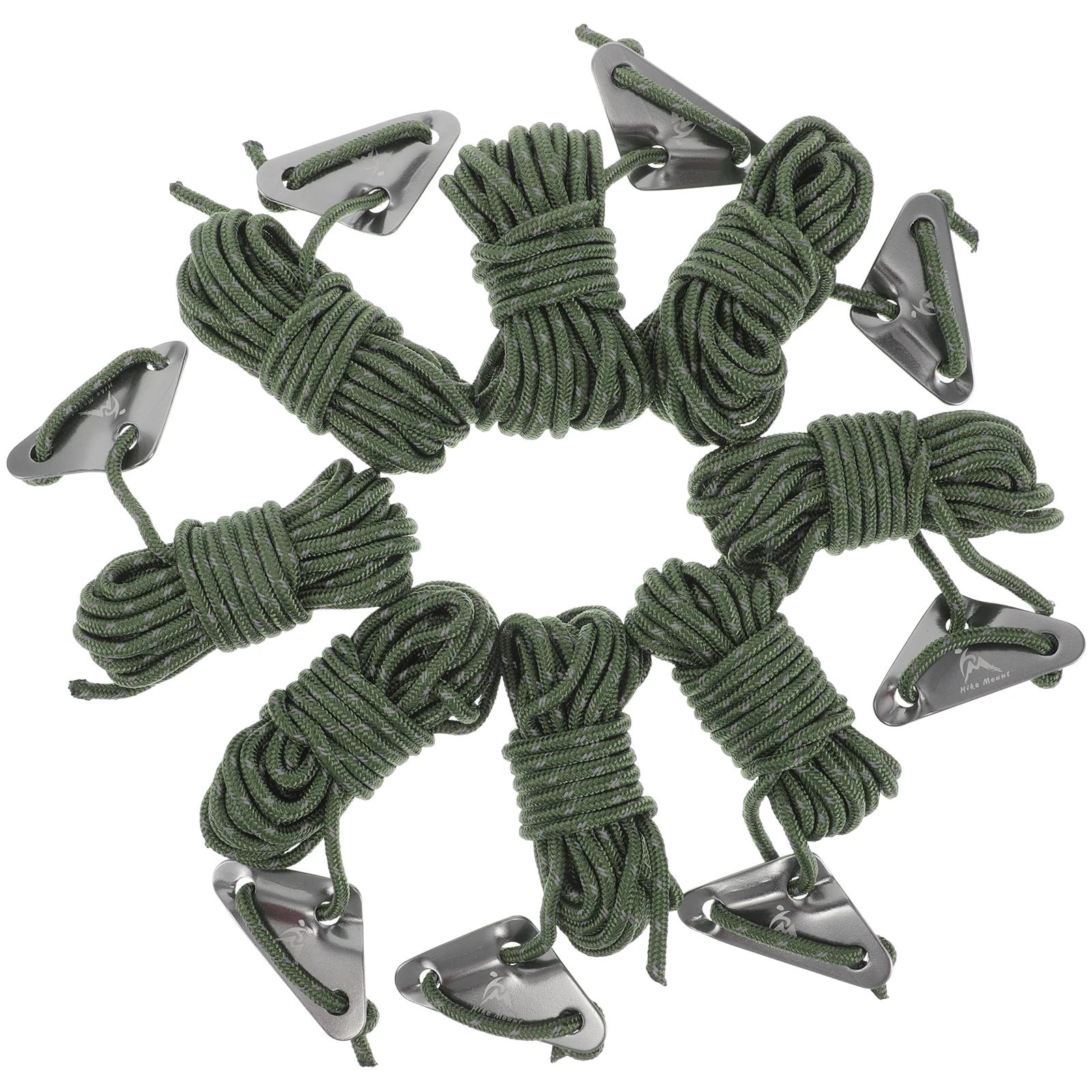 

8pcs Windproof Rope for Tent Camping Outdoor Gear Strong Adjustable Reflective Durable Cord Mountaineering Accessories