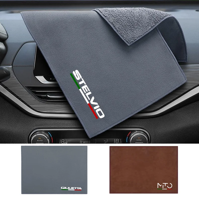 Car Wash High End Microfiber Towel Car Cleaning Drying Cloth For Alfa Romeo Sportiva Giulia Giulietta 159 156 MITO Stelvio 147