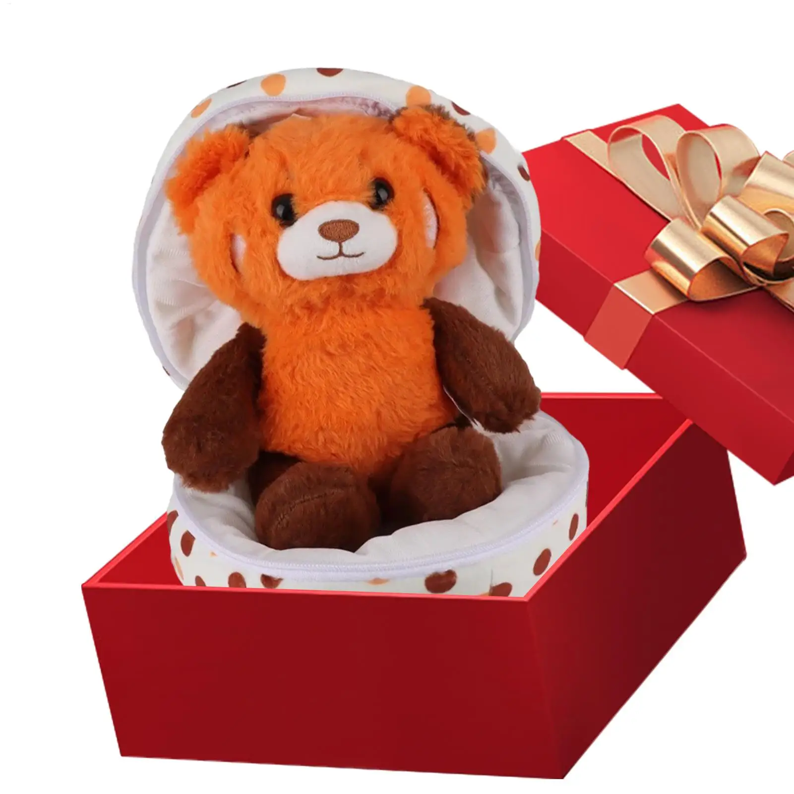 

Animal Plush Toys Soft Adorable Stuffed Animal Model Zip Up Egg Plush Tabletop Model For Men Kid Boys Girls Teens Adults Living