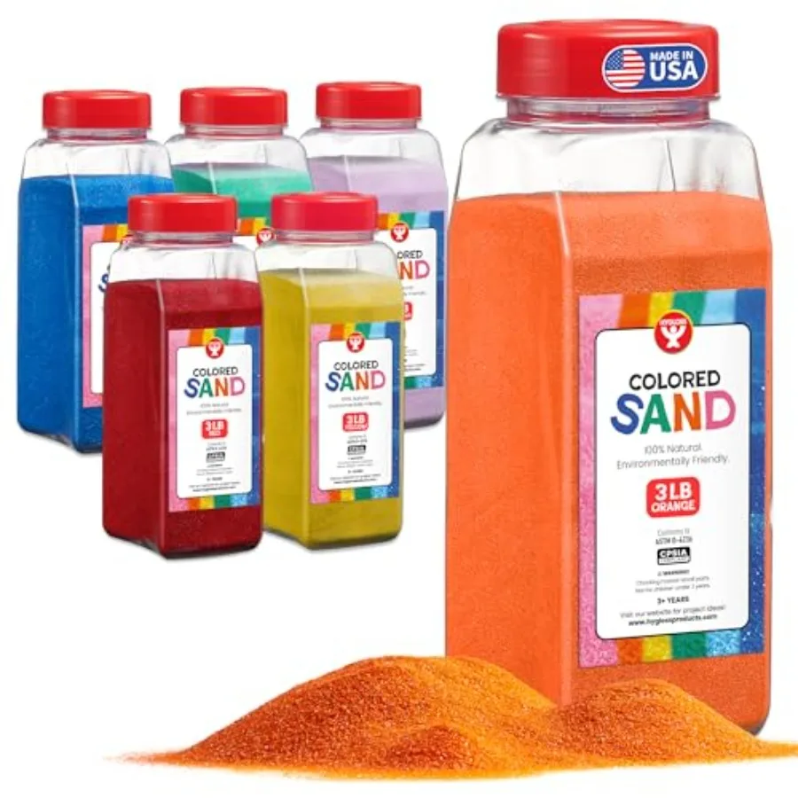 Colo S for Crafts - - 3 lb Vibrant Colorful Fine Sensory Play S Art Kits for - Classroom Activities for 3 4 5 7 8 9 10 11 - Saf