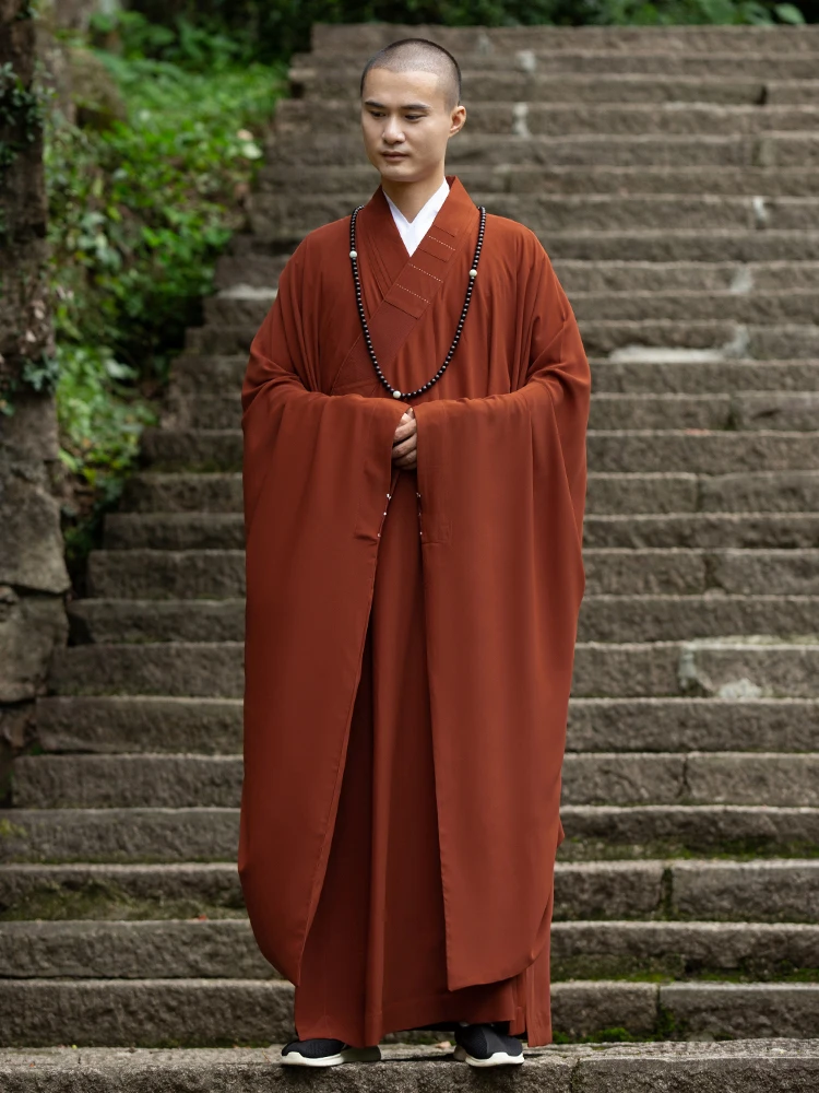 Wide Sleeve Haiqing Lay Buddhist Clothes Men's and Women's Large Sleeves Haiqing Monk Costume Monk's Clothes Custom Winter