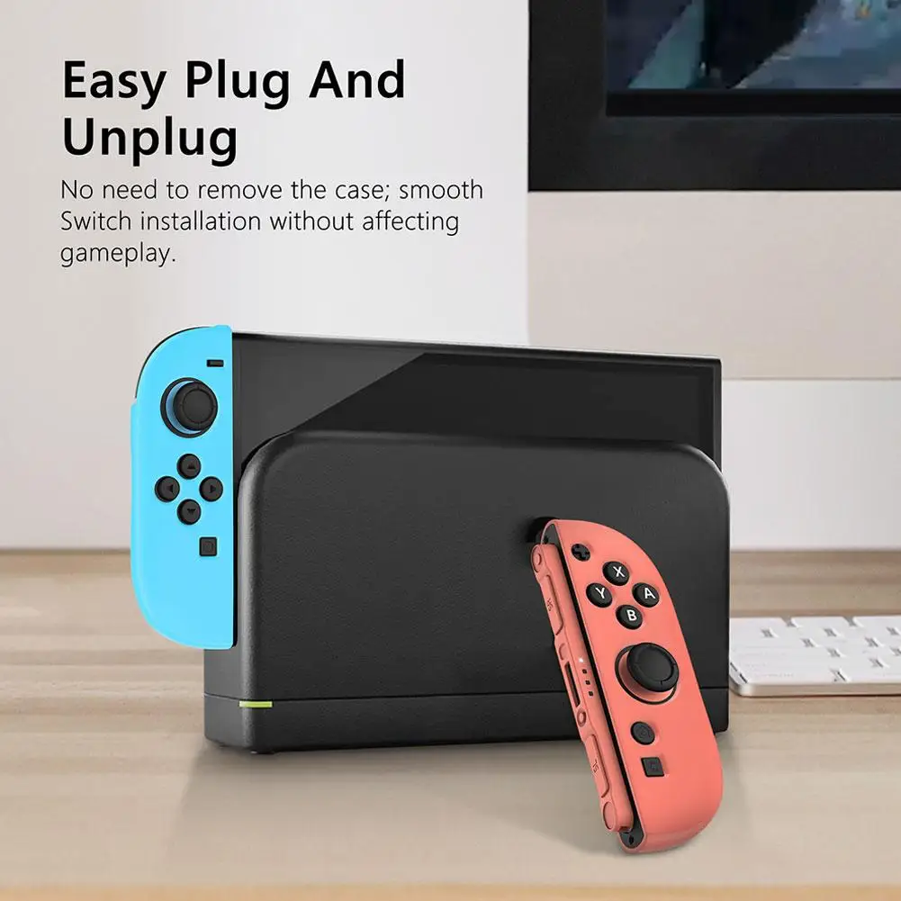 For Switch2 Handle Silicone Protective Case Anti-fall Dustproof Washable Comfortable Feel Ergonomic Handle Shell For Switch2