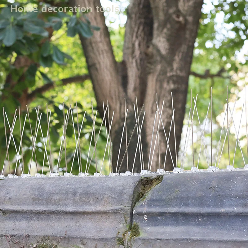 1PC Stainless Steel Pigeon Defense Spikes, Balcony Anti-Bird Nail Kit 25cm, Deterrent Pest Control