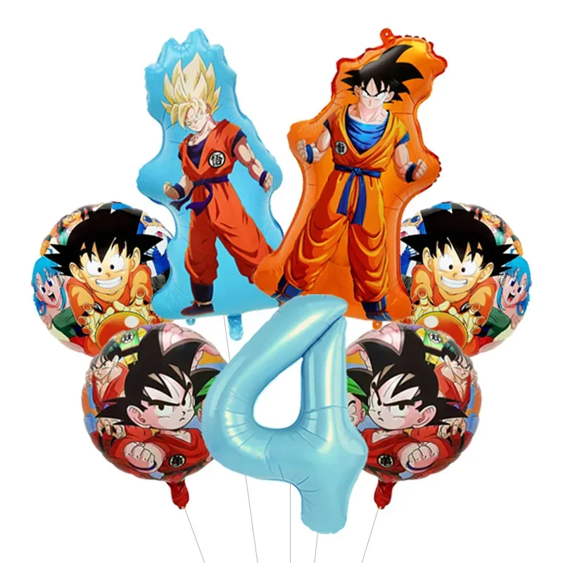 Dragon Ball Z Themen-Bachelor-Party Ballon-Set Vier-Sterne-Folienballon mit Goku-Aufdruck für Anime-Fans Feier – Detail 22