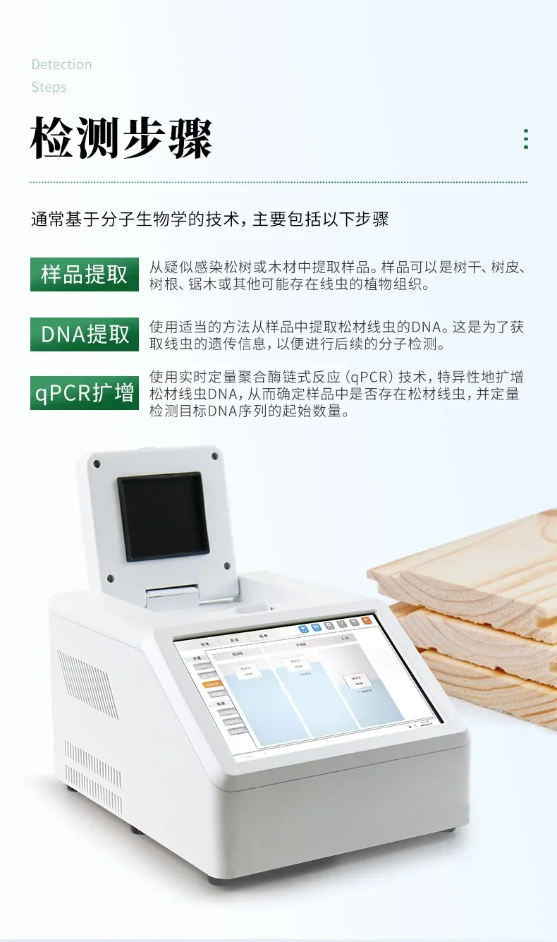 Интеллектуальное оборудование для обнаружения параитических немодных растений, автоматический детектор ДНК nematode из сосновой древесины
