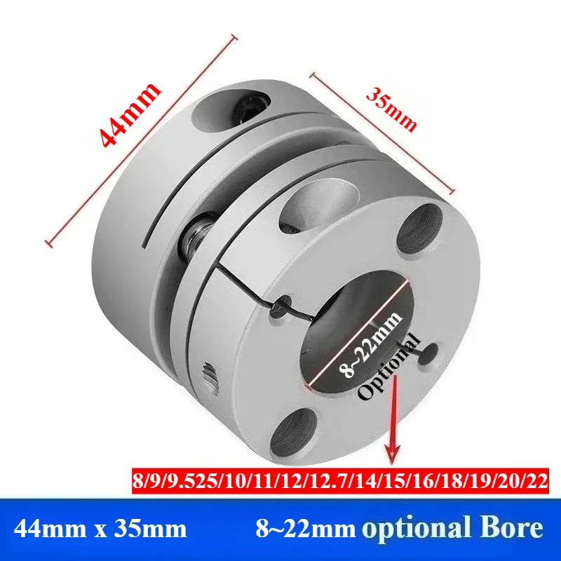 CSCA-D44X35 Single/Double diaphragm aluminum alloy coupling For: Stepper screw servo motor connection 39mm*35mm Bore: 8~19mm