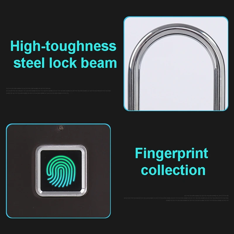 Tuya Fingerprint Padlocks 30pcs Fingerprints & Mo rse code Padlock 0.5s Sensing Speed Lock Gym Door Cabinet Anti-Theft Locks
