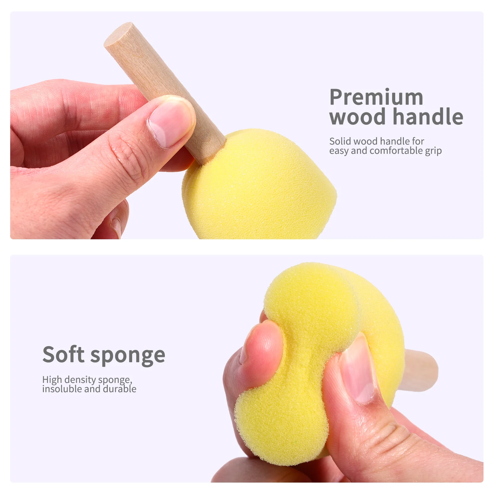 Painting for Kids Sponge Stippler DIY Brush Tools Face Sponges Makeup Round Refill