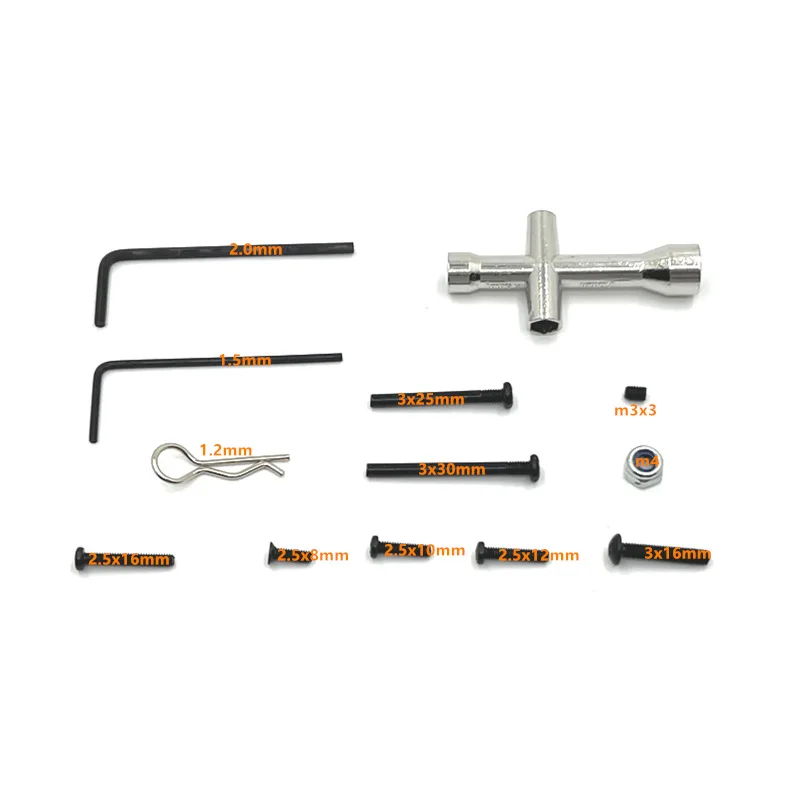 183PCS screw tool box suitable for remote control car upgrade and modification of Meijiaxin 14301 14302 14303