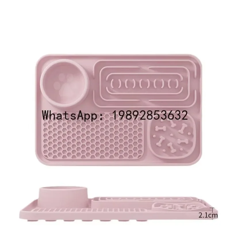 

Новая очень большая миска-коврик для медленного кормления домашних животных, утолщенная, устойчивая к укусам и износу, для кошек и других питомцев.