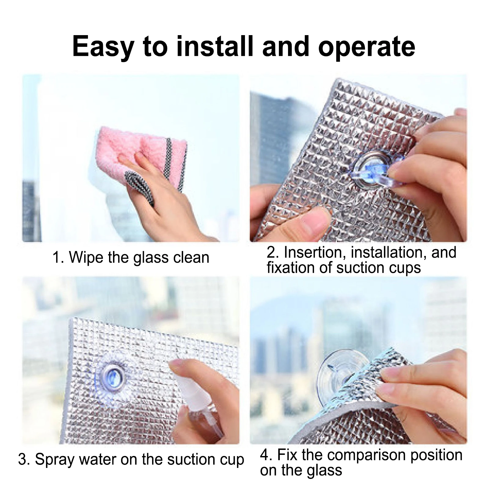 Double Sided Aluminum Foil Window Insulation Film