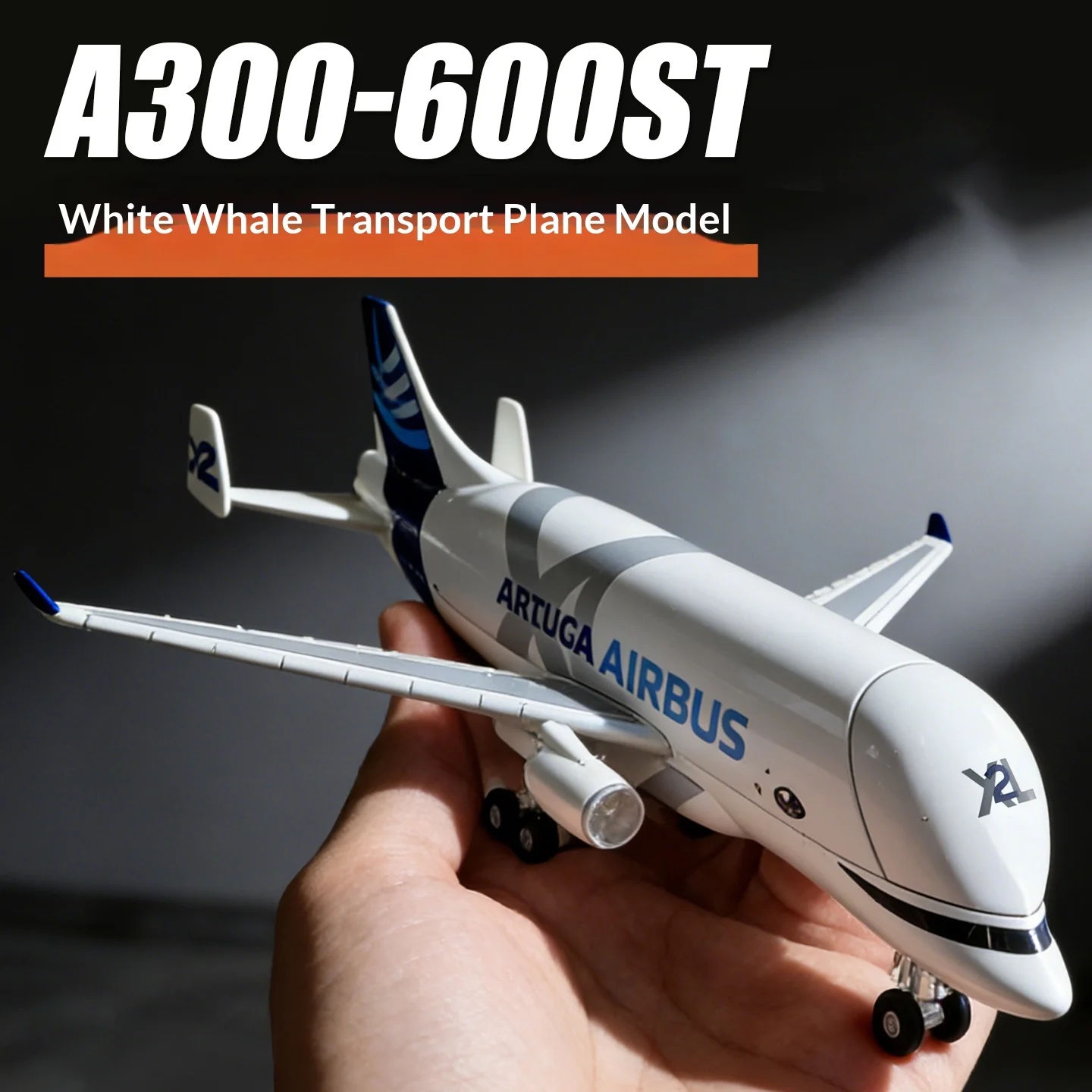 

Beluga aircraft model super heavy transport aircraft simulation Airbus A330-600ST birthday gift collection ornaments