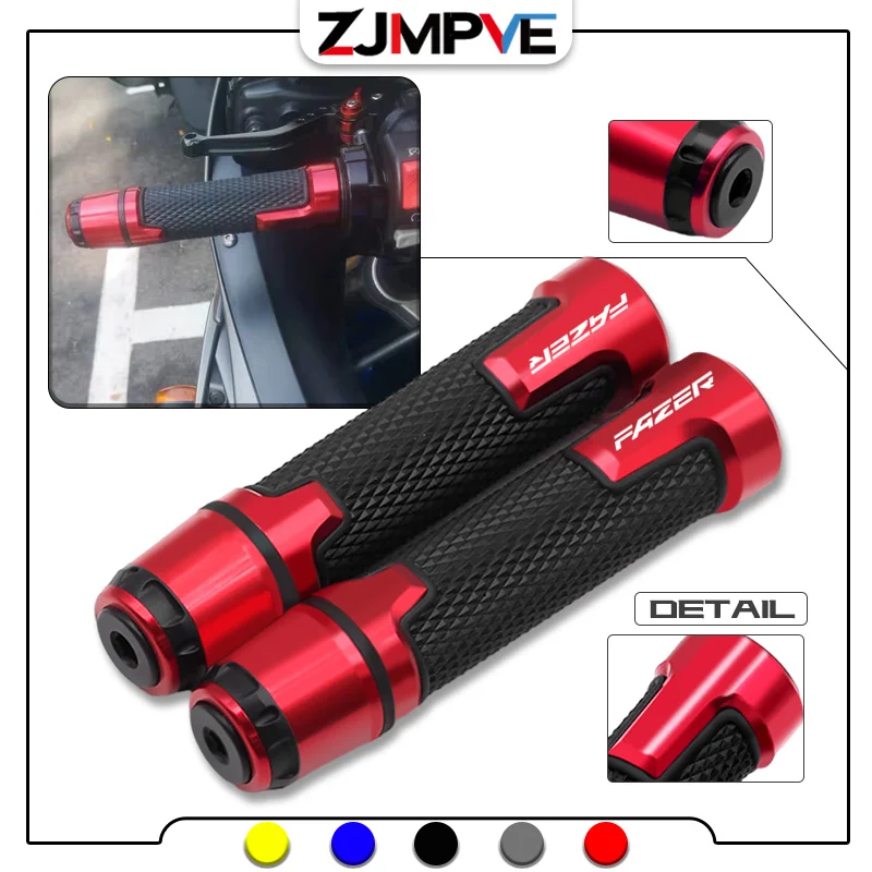 22MM Motorcycle Handlebar Grips For FJR1300 fazer FZ1 FZ1S/N FZ6 FZ6S/N FZ8 FAZER Universal Gel Rubber Handle grips Anti-Slip