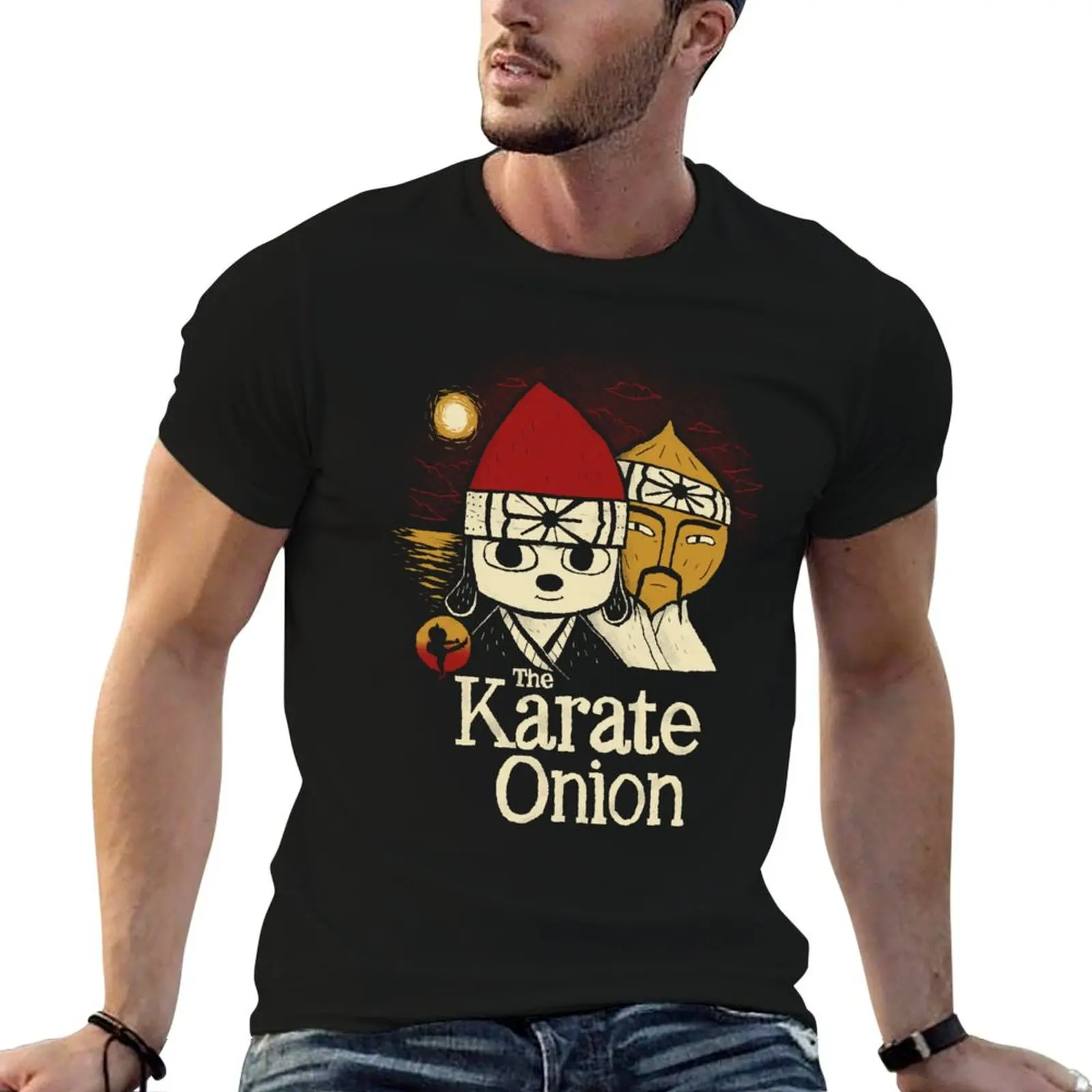 

the karate onion T-Shirt t shirt man plain t shirts for man graphic funny T-Shirt