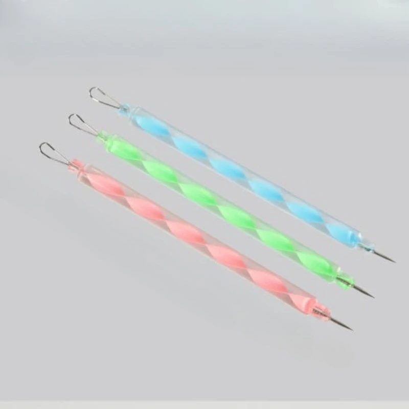 vvocci Blackhead Extractor 1pcs Double-headed Rotating Comedone Extractor Acne Needle Portable Colorful