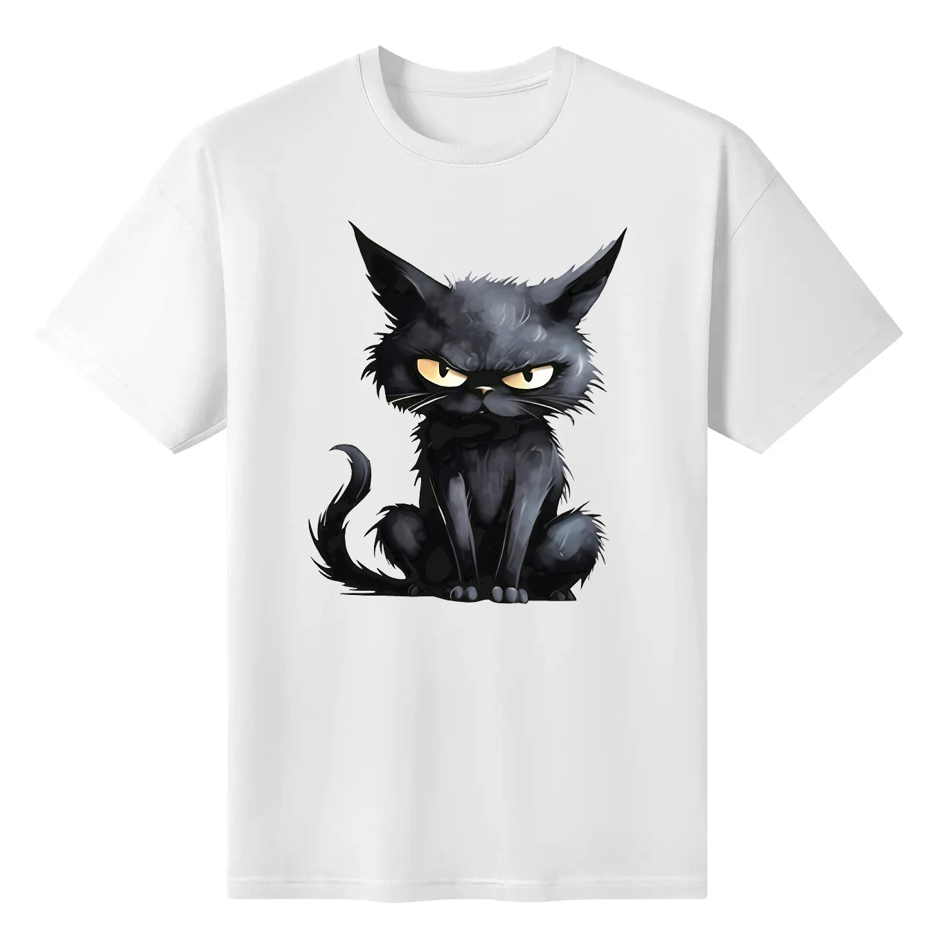 Halloween Black Cat Iron On Heat Transfer Sticker For Clothes DTF Pinted Vinyl Thermal Appliques Washable T-Shirt Decal