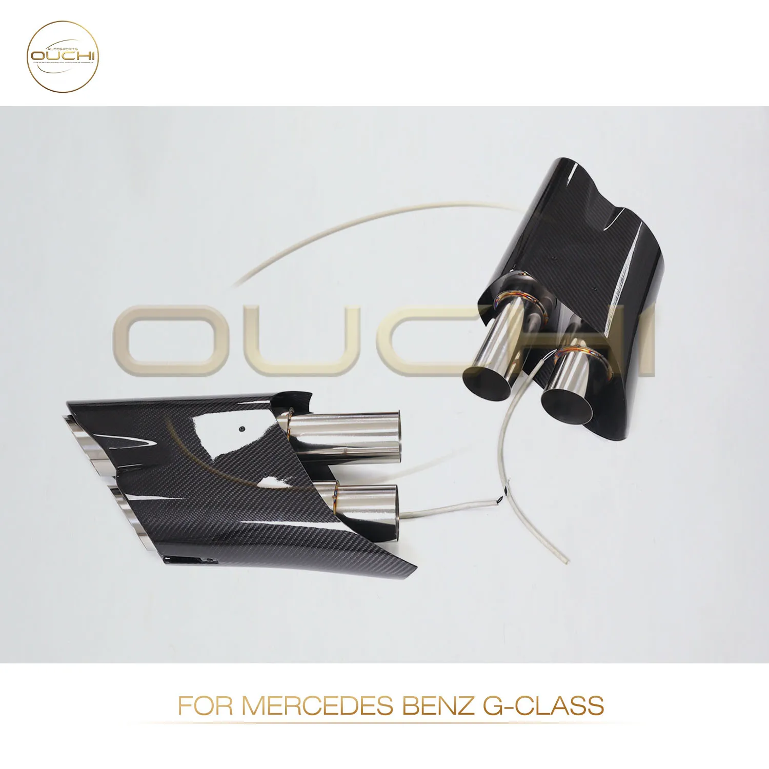 

OUCHI Factory Direct Sales Performance for Mercedes Benz G-Class Brabus Style Tips Carbon Fiber Easy Install