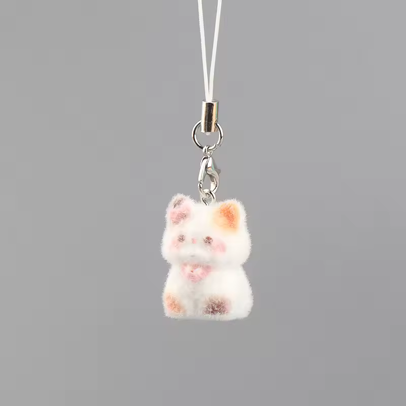 Fluffy Alpaca Elk Capybara Animal Keychains Resin Cartoon Lovely Funny Garlic Goose 3D Doll Pendant Bag Box Car Key Ring Jewelry - Image 21