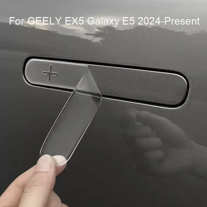 Car Drip Glue Door Handle Cover Anti Scratch For GEELY EX5 GALAXY E5 2024-2026 Auto Window Lift Panel Rear view Mirror Strip