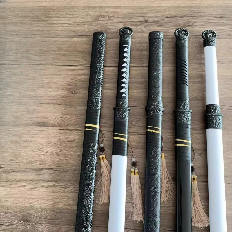 

100cm Ancient Style Tang Hengdao Bamboo Knife with Sheath Training COS Props