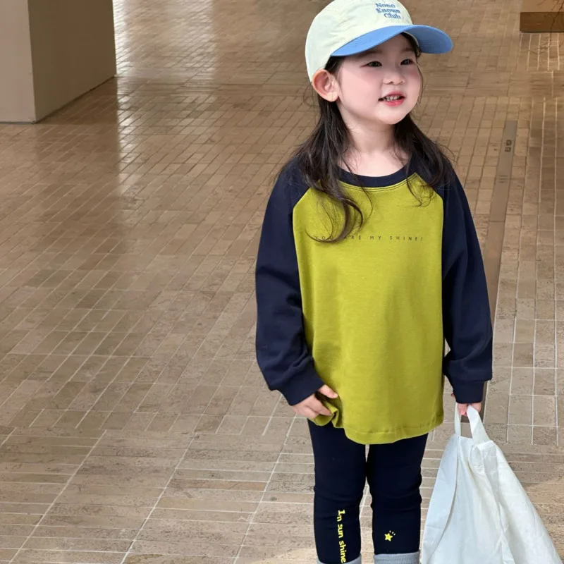 

2025 Autumn Winter 2piece Set Children Kid Clothes Sporty Girls Long Sleeve T-Shirt Bottom Leggings 3-10 Years Toddler Top