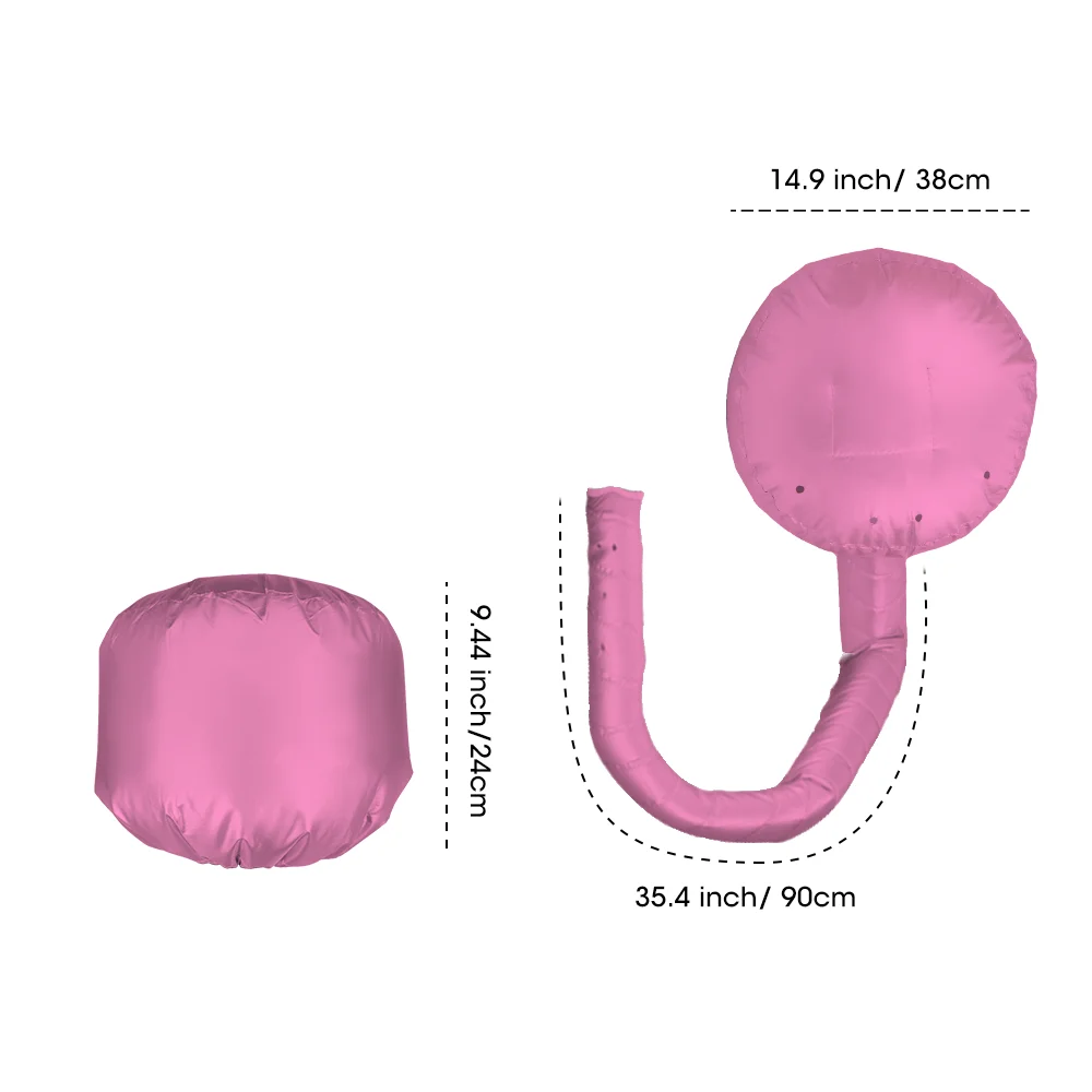 가정용 보닛 소프트 후드 헤어 드라이어 캡, 머리띠 통합 키트, 건조 시간 단축