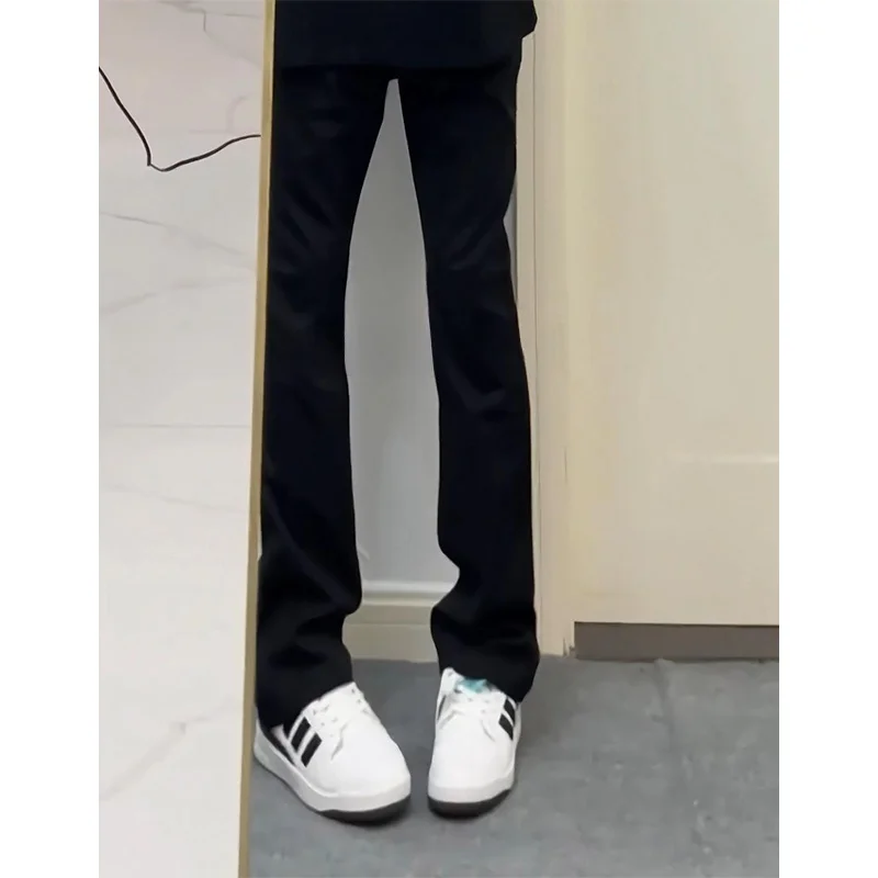 

Cleanfit Slimming Men's Jeans Summer Thin American High Street Elastic Straight Leg Bla Denim Pants Youth Faion Trend