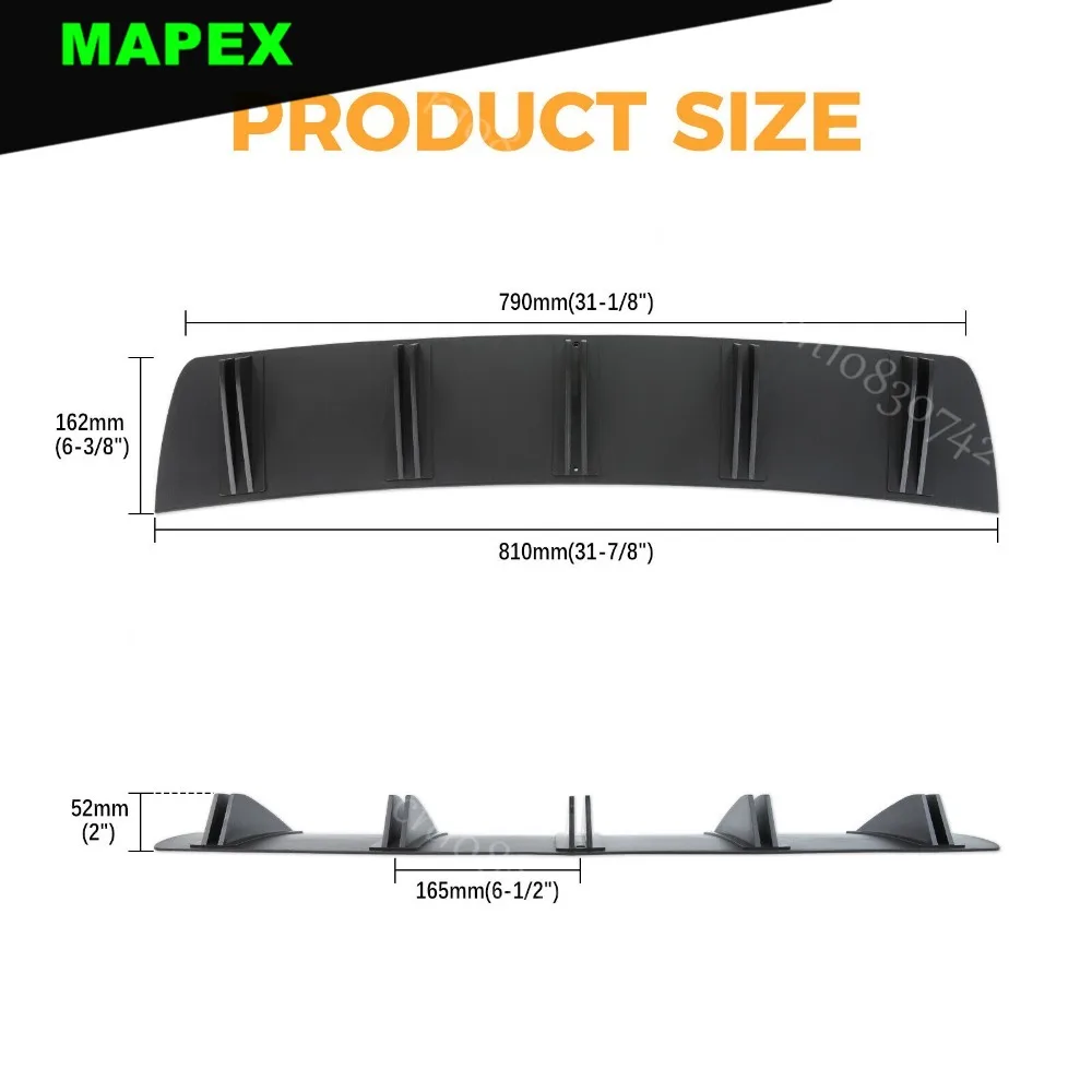 

Стайлинг автомобиля, глянцевый черный задний бампер, диффузор для губ, сплиттер, 10 плавков для Hyundai Sonata 2012-2025