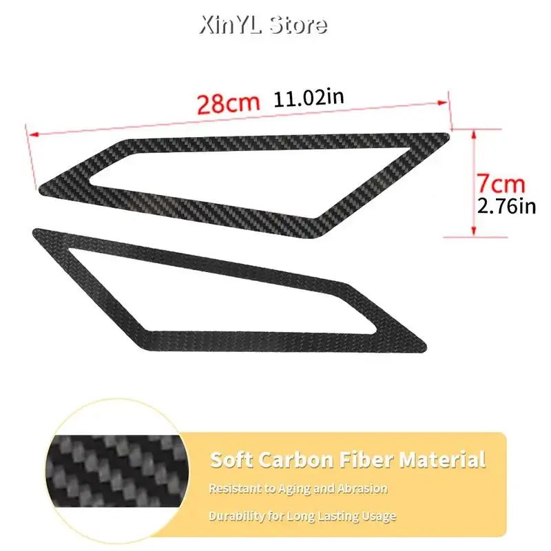 Car Air Intake Vent Trim Cover Carbon Fiber For Polaris RZR PRO XP Ultimate 2021 Up Off-Road Exterior Accessories