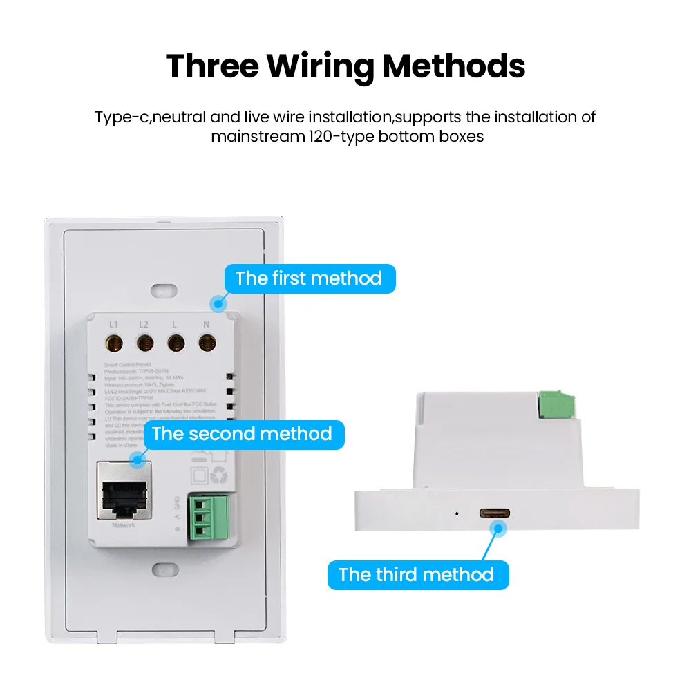 AVATTO Tuya Zigbee Smart Central Control with Two Switch Relays,5 inch Sence Switch Panel,Built-in Zigbee Gateway Hub/Alexa