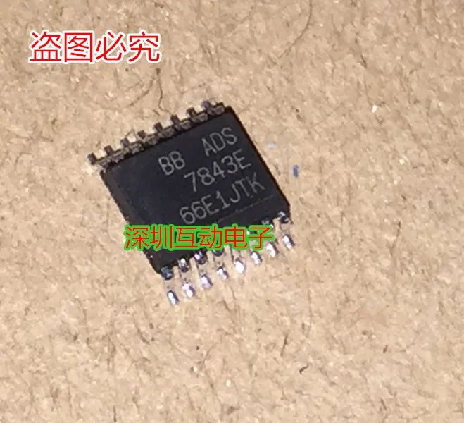 Free shipping  ADS7843E SSO-16  -      10PCS