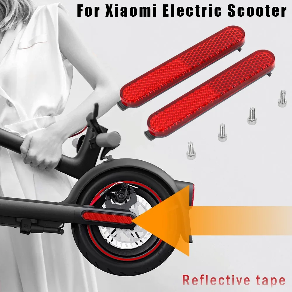 Electric Scooter Reflective Protect Shell for Xiaomi M365 PRO/PRO 2/1S /Mi3 Scooter Rear Back Safety Wheel Hub Decoration Shells