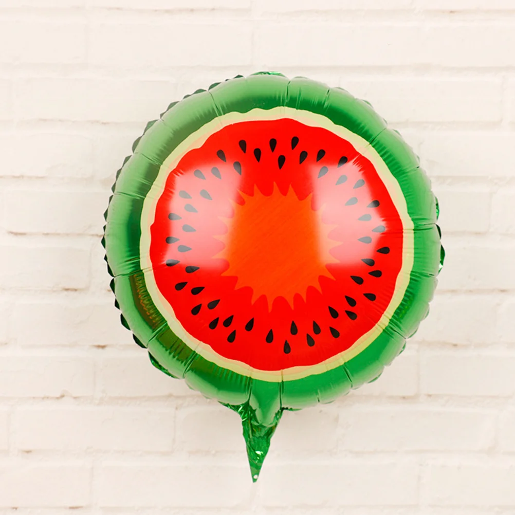 

10pcs 18-Inch Fruit Shaped Balloons Reusable Foil Mylar For Birthday Wedding Party Decoration Watermelon Balloon