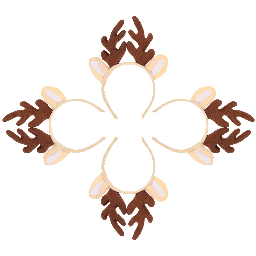

Antler Headband Deer Horns Hair Accessories Christmas Lightweight Comfortable Fabric Women Girl Party Costume for WomenHair