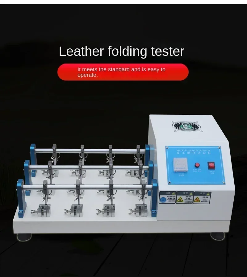

6 Groups Leather Flexing Tester Pu Material Repeated Twists and Turns Scratch Resistance Tester
