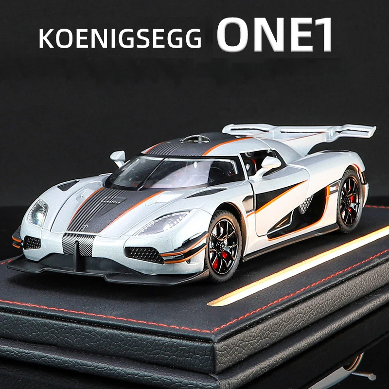 

1:24 Koenigsegg ONE 1 One:1 Supercar Alloy Model Car Toy Diecasts Metal Casting Sound and Light Car Toys For Children Vehicle