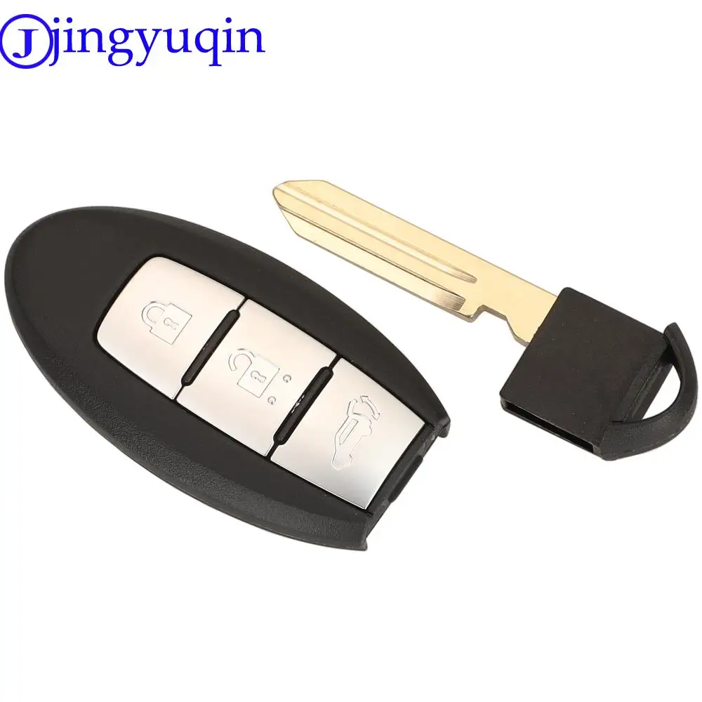 jingyuqin Remote Control Car Key For Nisan Rogue X-Trail FCCID KR5S180144106 433MHz 4A Chip Replacement Keyless Entry Card