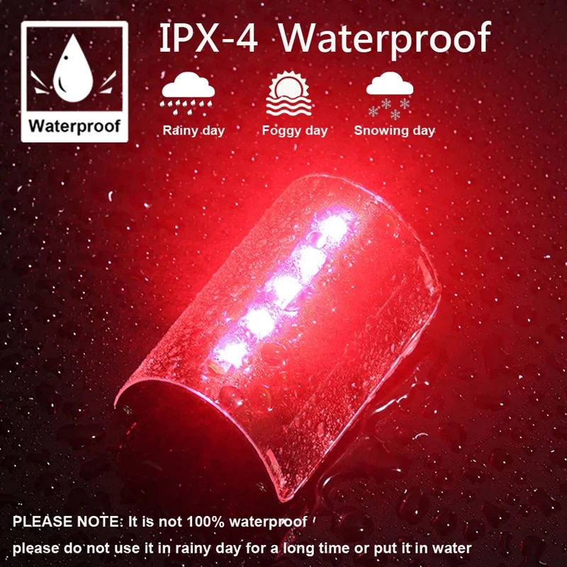 USB Rechargeable Waterproof Safety Warning Bike Lamp Flashlight Smart MTB Bicycle LED Tail Light Headlights Cycling Accessories