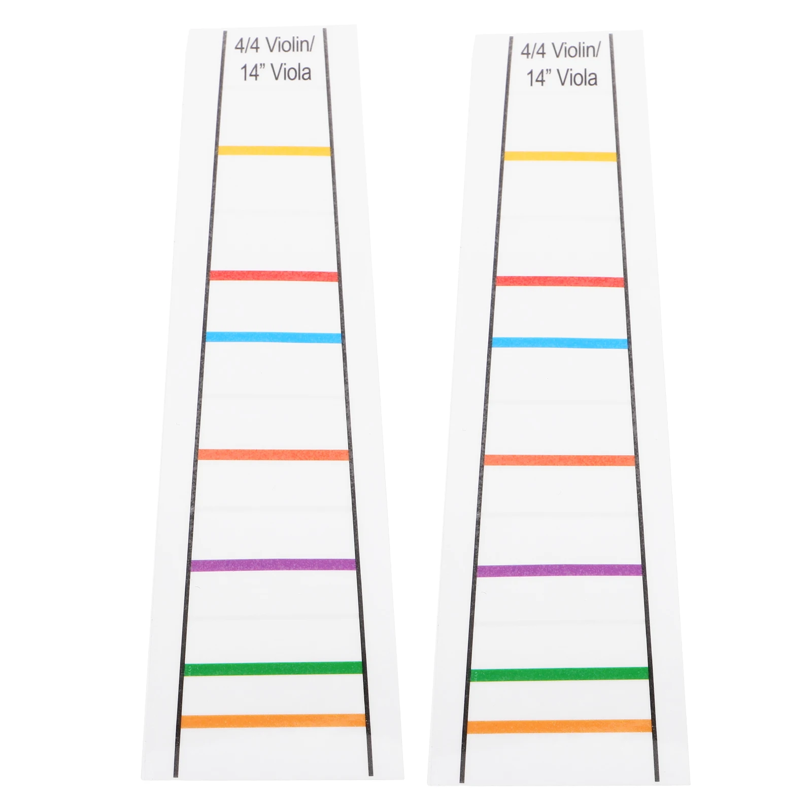 

2pcs Violin Transparent Violin Beginners Scale Guide Decal for Beginner Sheet Guide Placement Marker