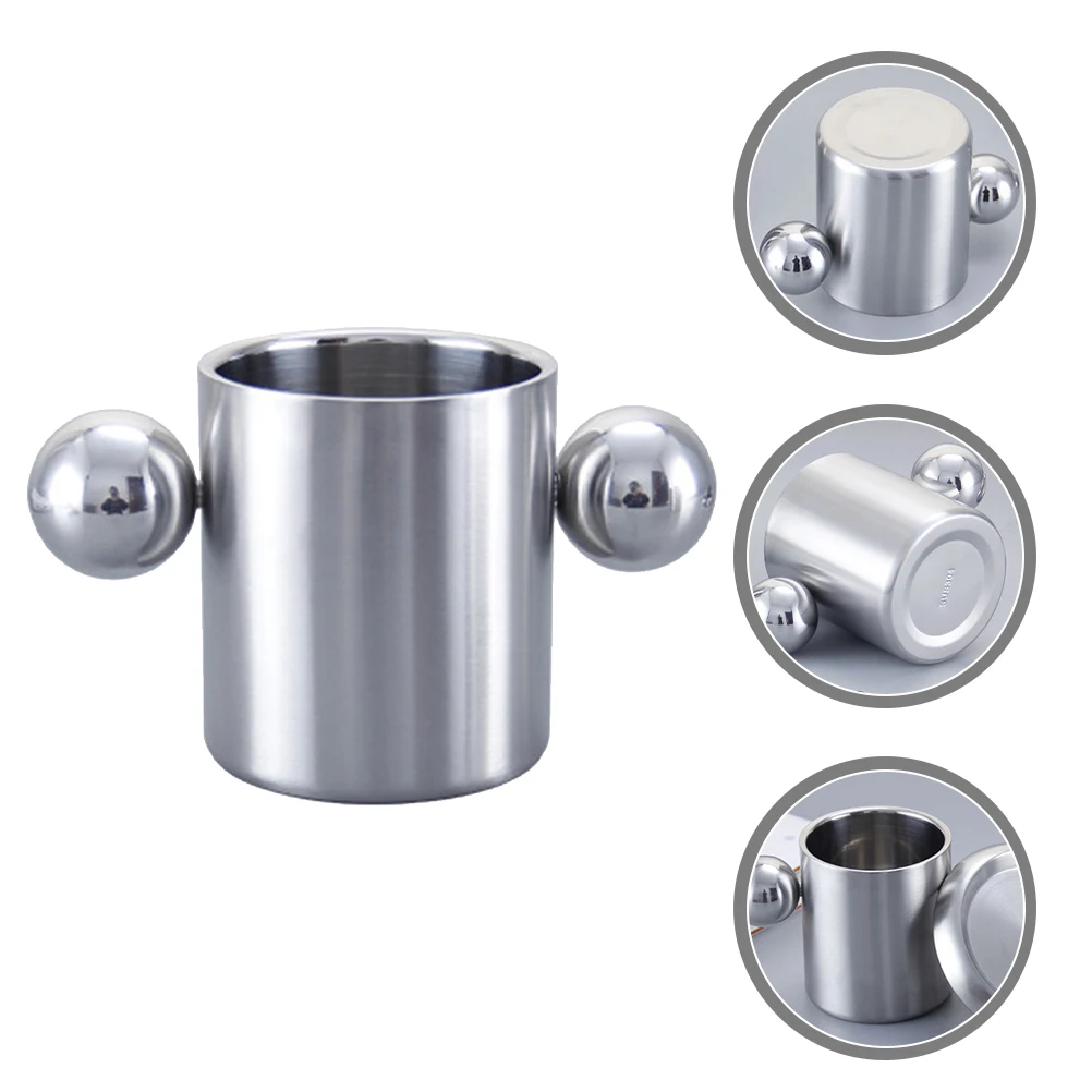 

Portable Stainless Steel Water Cup Durable Rustproof Beverage Holder for Camping Barbecues Pool Family Use Smooth Surface Easy
