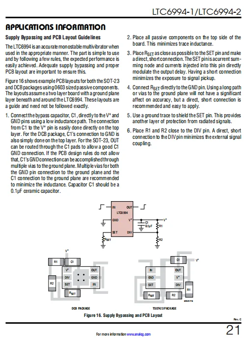 LTC6994IS6-1#TRMPBF TimerBlox: Delay Block/  Debouncer