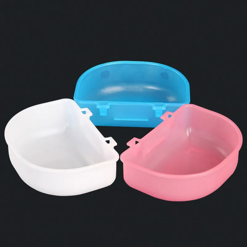 Plastic Dog Bowl Dog Cage Hanging Bowl Pet Feeding Bowl Durable and Cheap Cat And Dog Food Drinking Bowl For Pet Flight Case