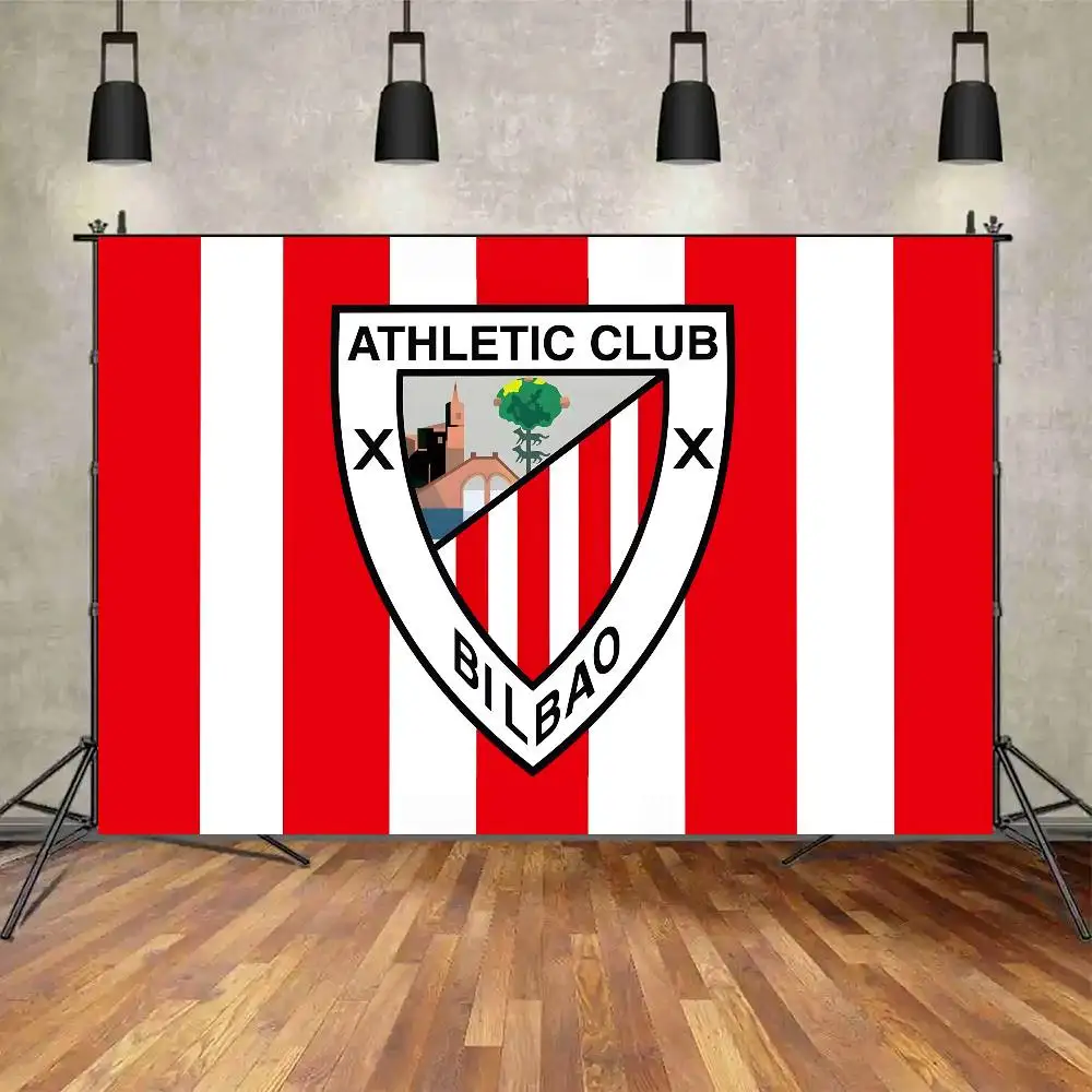 1 Stück Athletic Bilbao Logo Fotografie-Hintergrund Wandteppich Studioausrüstung Wohndekor Accessoires